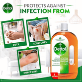 Dettol Antibacterial Antiseptic Disinfectant Liquid 2Pcs x 1L